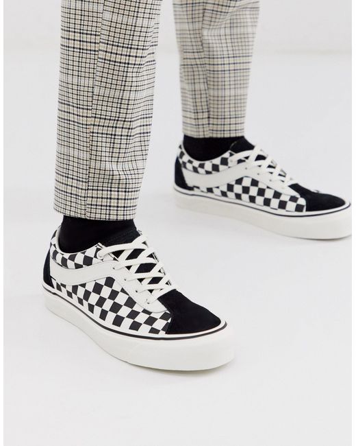 Vans Black Bold Checkerboard Trainers for men