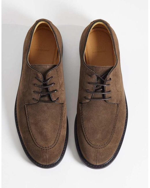 Mango Brown Real Leather Lace Up Brogues for men