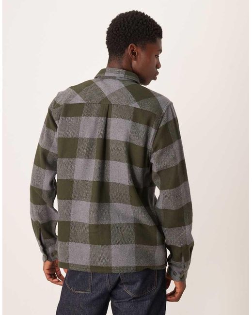 Barbour Gray Bertow Relaxed Gingham Shirt for men