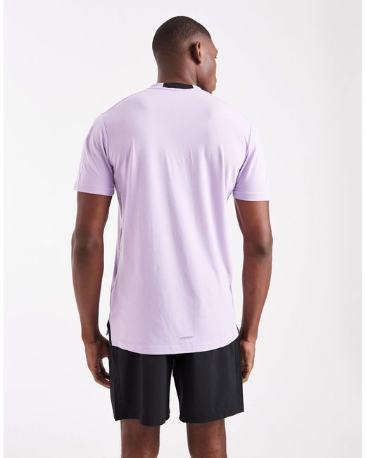 Adidas training - t-shirt d4t - prune poudré Adidas Originals pour homme en coloris Purple