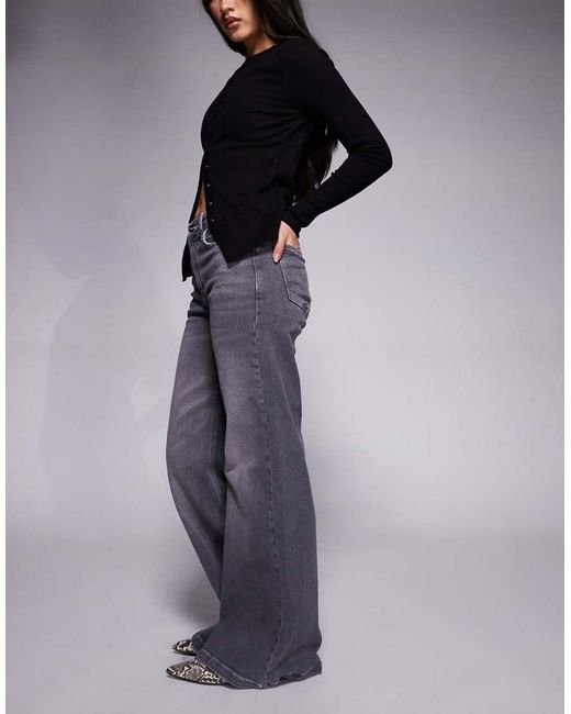 River Island Purple Palazzo Jeans