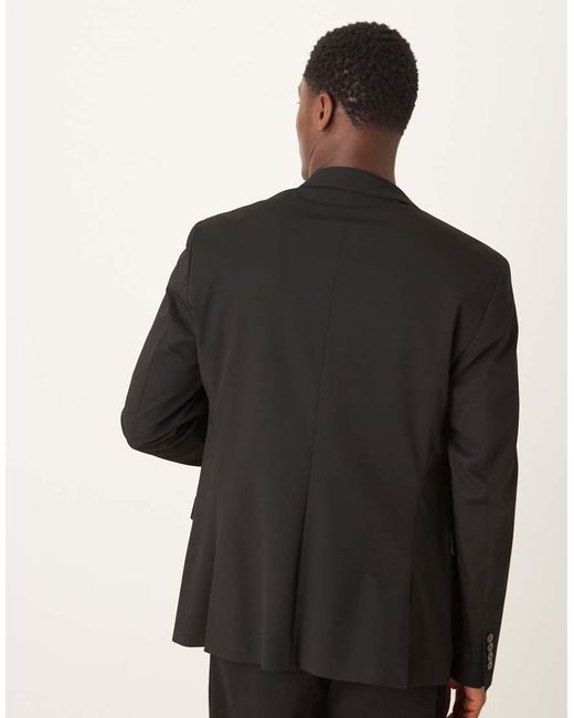 Blazer Slim Fit di Mango in Black da Uomo