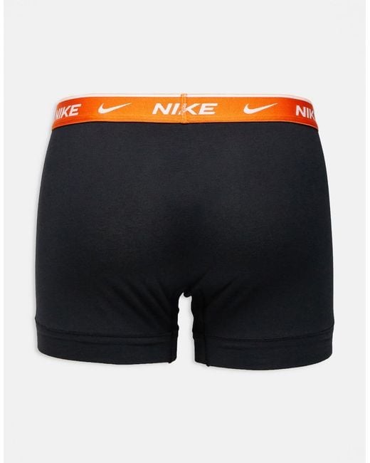 Nike Blue Essential Cotton 3 Pack Trunks for men