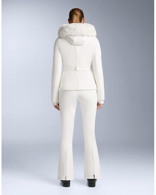 Oysho Blue Water-resistant Stretch Flare Ski Trousers