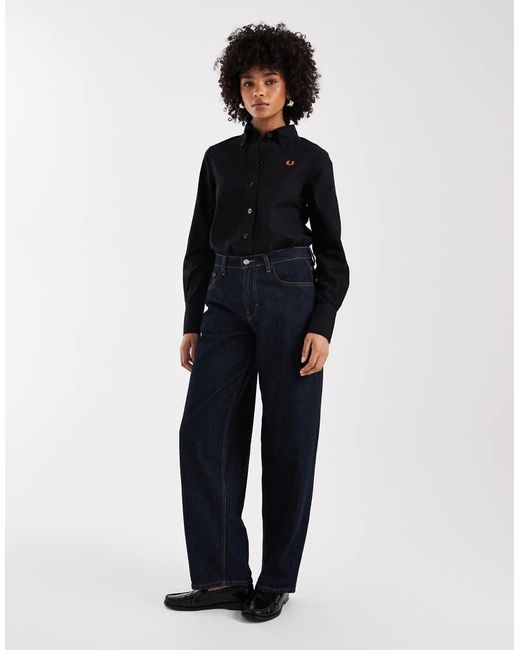 Camisa Negra De Fred Perry de color Black