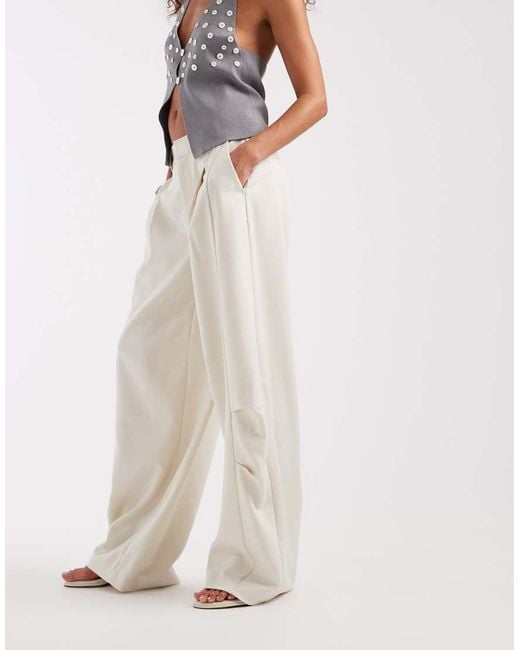 ASOS White Tailored Utility Barrel Trouser