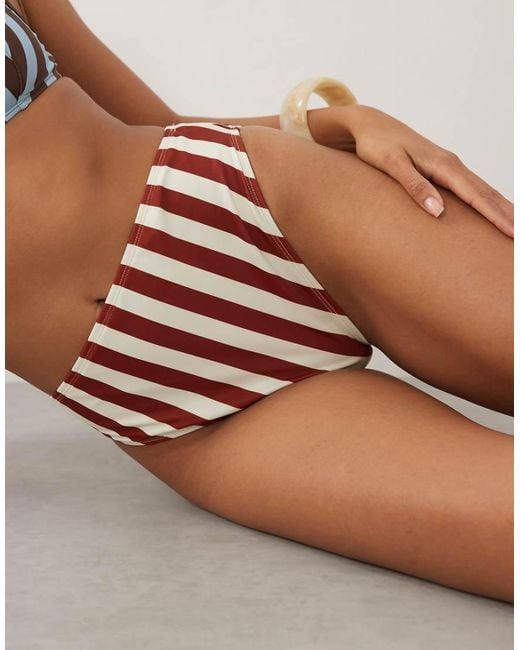 ASOS Multicolor Ellie Azores High Leg High Waist Bikini Bottom