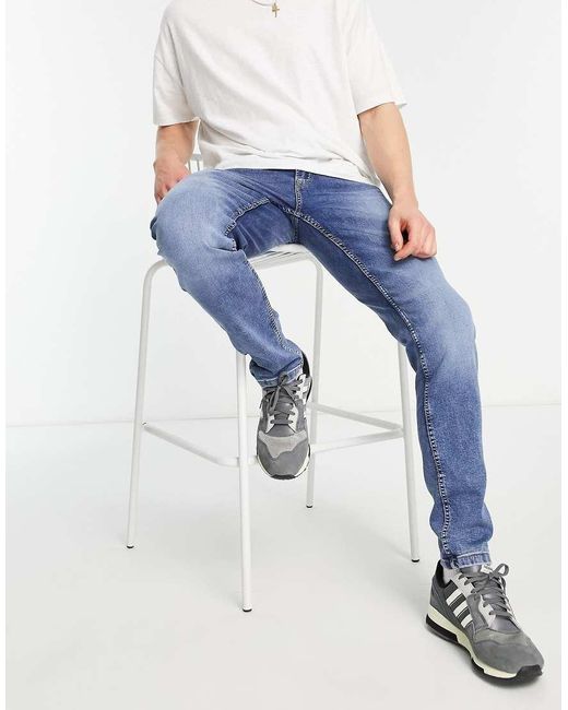 Only & Sons Blue Jog Jeans for men