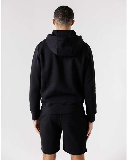 French Connection Black Cotton Blend Hoody And Shorts Co Ord Set for men