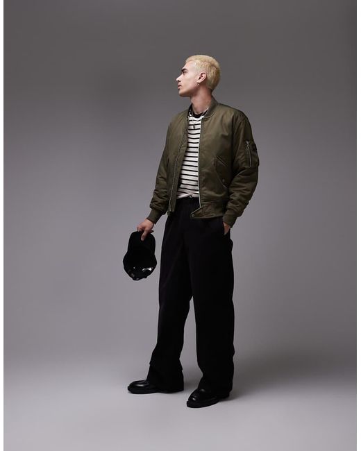 Tommy Hilfiger Gray Premium Bomber Jacket for men