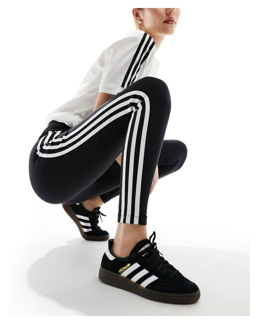 Adidas Originals Black 3 Stripe leggings