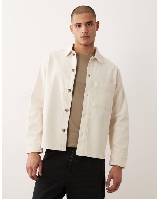 SELECTED Natural Overshirt Jacket for men