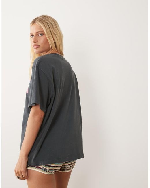 ASOS Gray Oversized T-shirt With Sketchy Cuba Graphic