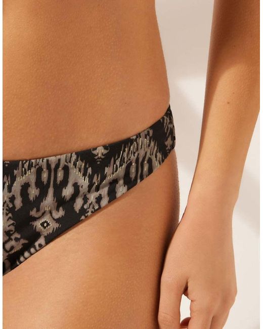 Calzedonia Black Bikini Bottoms Golden