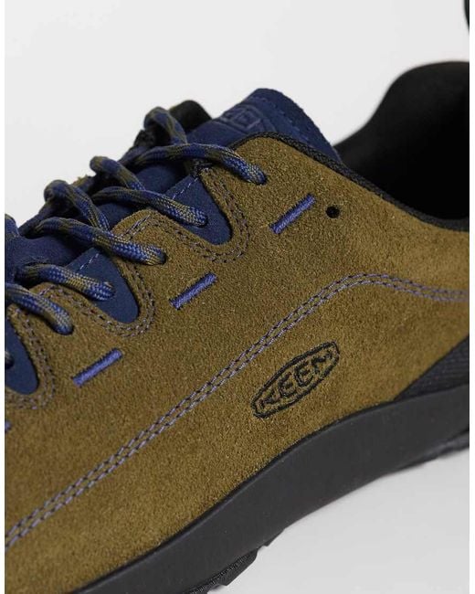 Keen Green Jasper Brushed Suede Trainers for men