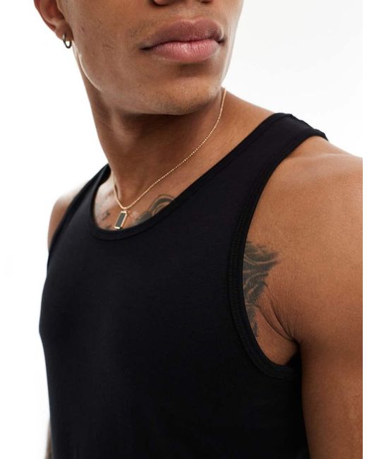 Jack & Jones Black 2 Pack Vest for men