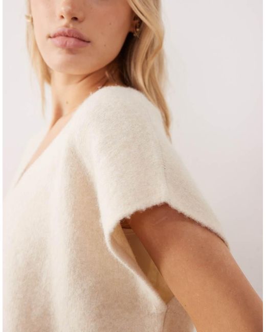 Vila Natural V Neck Knitted Vest