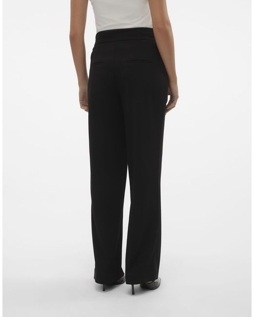 Vero Moda White – hose mit weitem beinschnitt