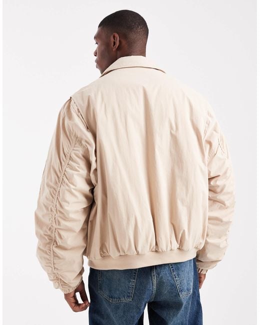 ASOS Natural Bomber for men