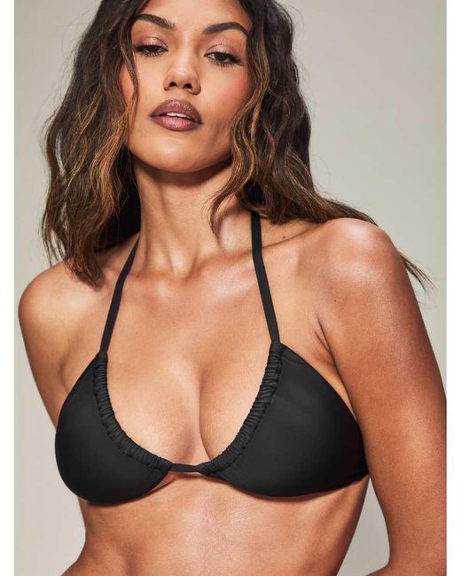 KBX Black Knickerbox Swim Essentials Non-Wired Triangle Bikini Top
