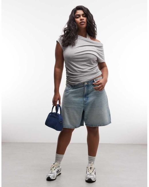 Collusion Gray Plus Loose Jort