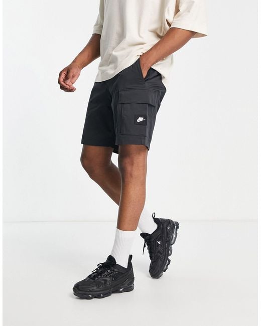 Nike Black Sports Utility Dri-fit Cargo Shorts for men