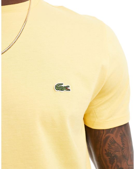 Lacoste Yellow Mid Weight Boxy Fit T-shirt for men