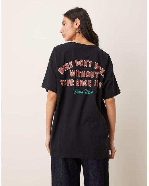 Wrangler Black X Lainey Wilson Oversized Cowboy T-shirt