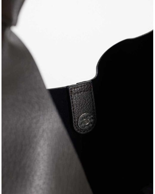 ASOS Black Slouchy Oversized Tote Bag for men