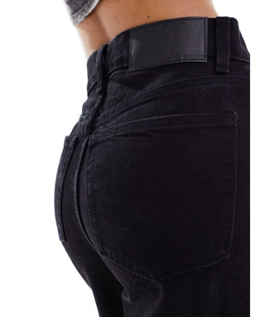 ASOS Black Asos Design Tall Cropped Easy Straight Jean