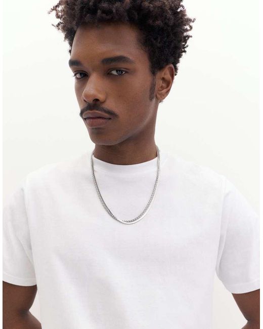 T-Shirt Basic A Maniche Corte di Pull&Bear in White da Uomo