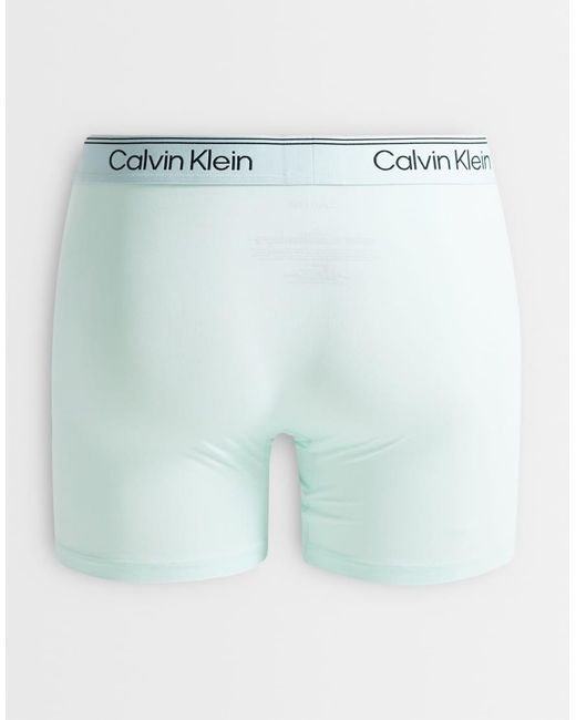 Calvin Klein Blue Microfibre Stretch 5 Pack Boxer Briefs for men