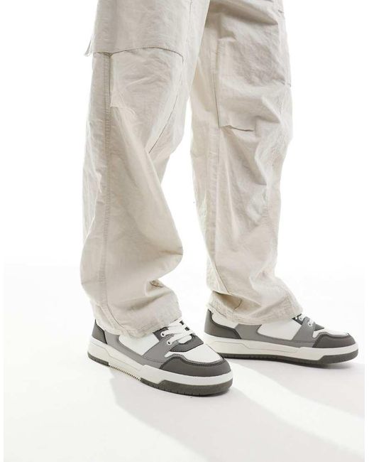 Sneakers Stringate Grigie di ASOS in White da Uomo