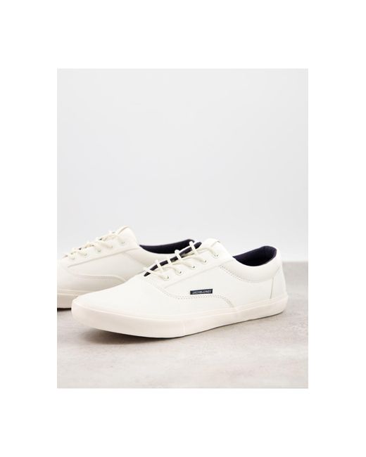 Jack \u0026 Jones Rubber Sneakers Met Veters in het Wit voor heren - Lyst