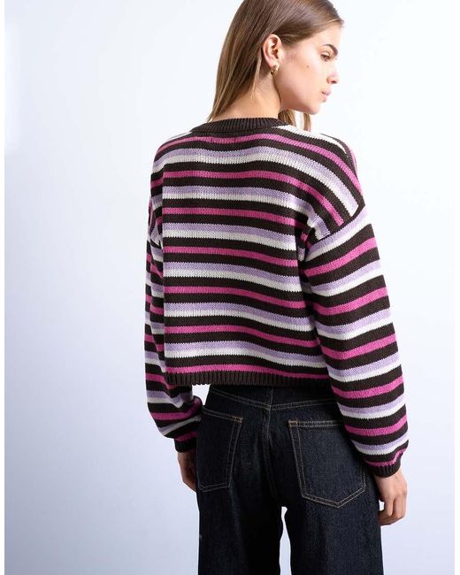 Cardigan Squadrato di TOPSHOP in Blue