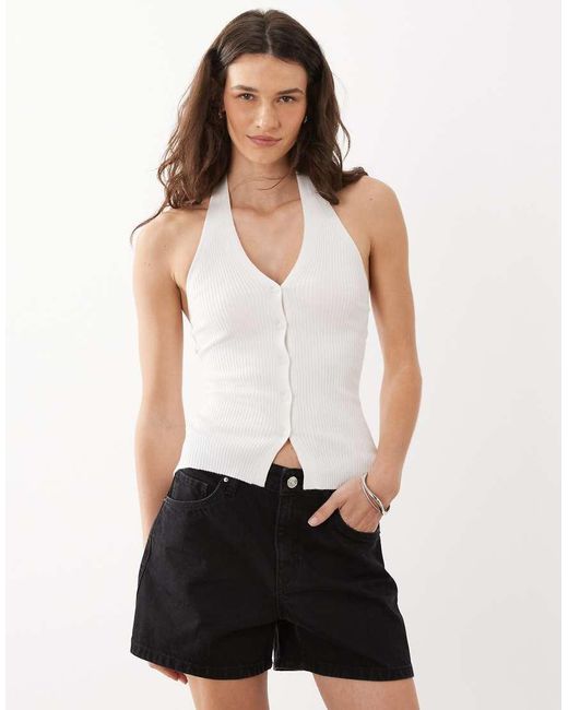 Mango Natural 100% Cotton Tailored Shorts