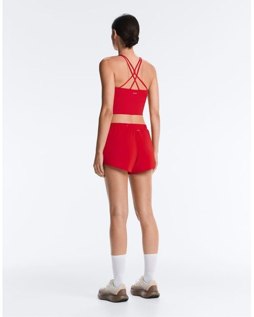 Oysho Red Comfortlux Strap Tank Top With Cups