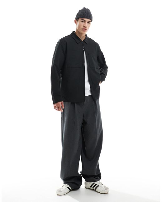Jack & Jones – leichte hemdjacke in Blue für Herren