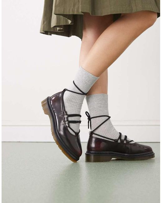 Dr. Martens Green Elphie Lace Up Shoe