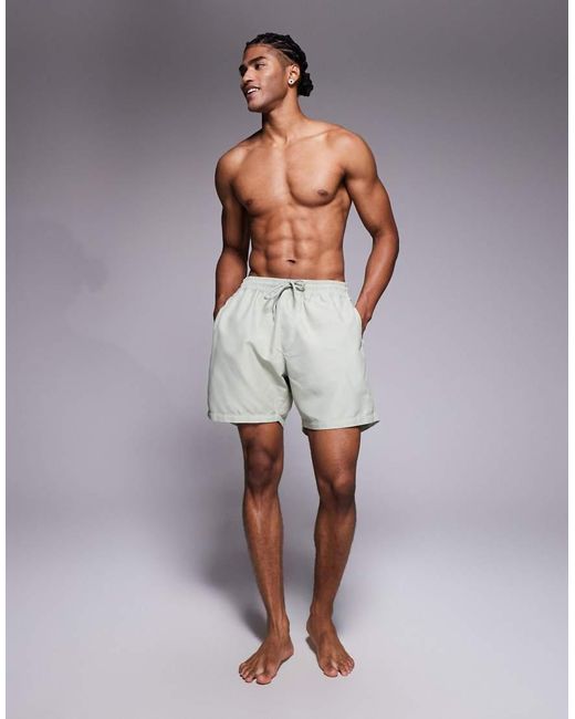 ASOS Gray Swim Shorts for men