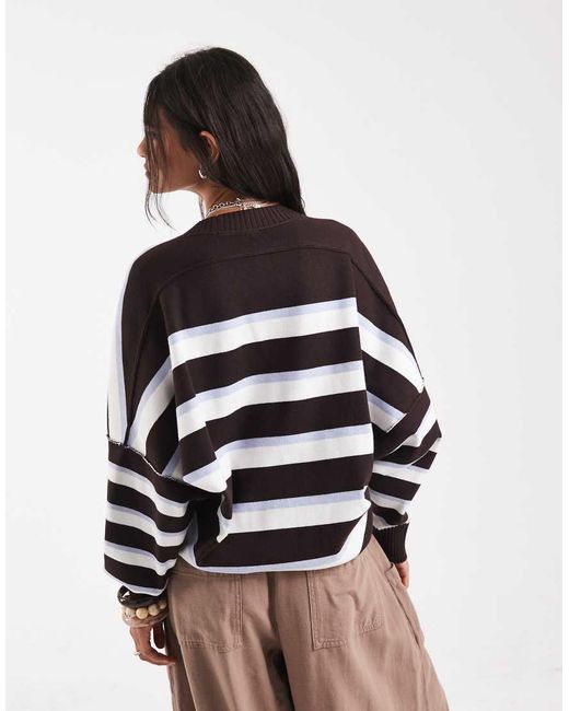 Free People White Boxy Sweatshirt