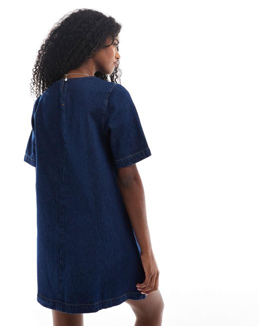 ASOS Blue Denim T-Shirt Mini Dress