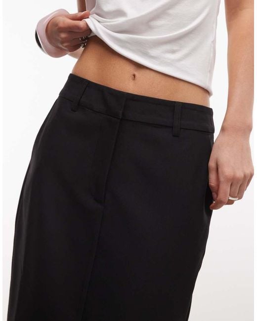 ASOS White Tailored Knee Length Pencil Skirt