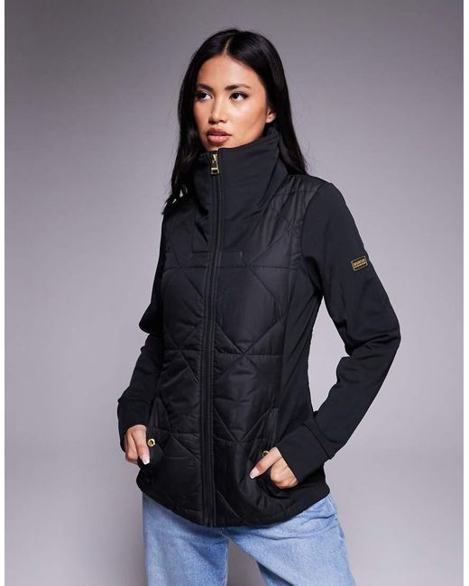Barbour Blue Kya Quilted Sweat Jacket