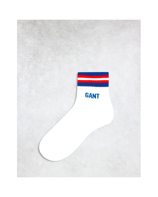 Gant White Socks With Logo for men