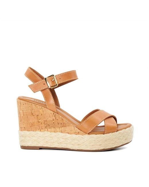 Dune Metallic Kindest Wedged Heels