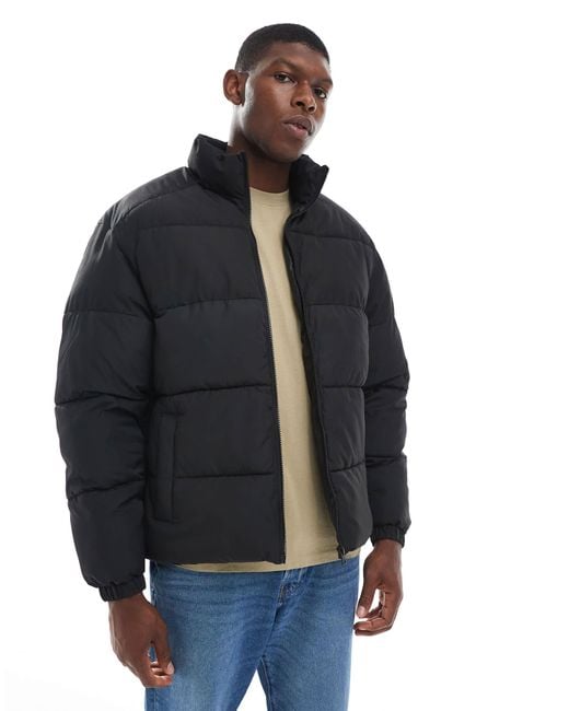 Jack & Jones Blue Puffer Jacket for men