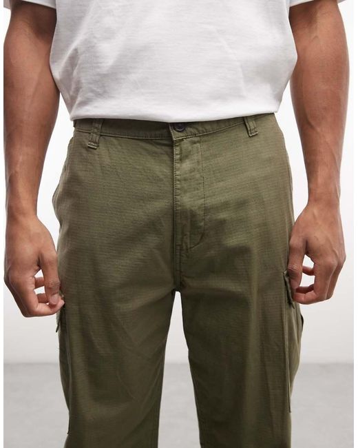 Element Black Relaxed Cargo Trousers for men