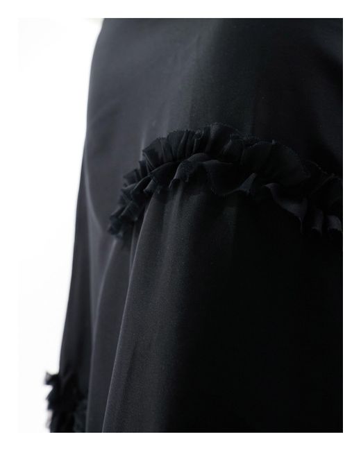 Falda larga con detalle Reclaimed (vintage) de color Black