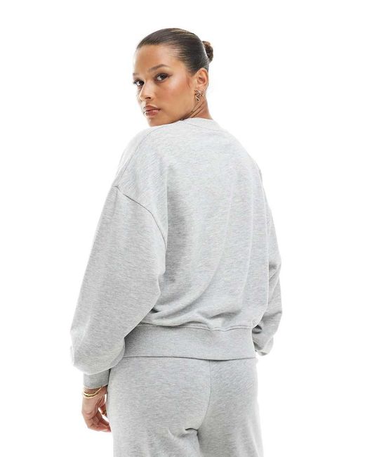 JJXX Gray Boxy Sweat Co-ord